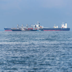 Logistics and transportation of cargo freight ship and cargo container for logistics and transportation, Singapore